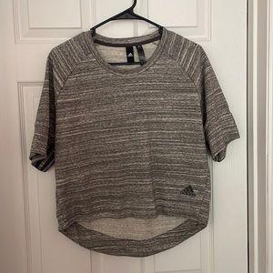Grey Adidas warm workout top